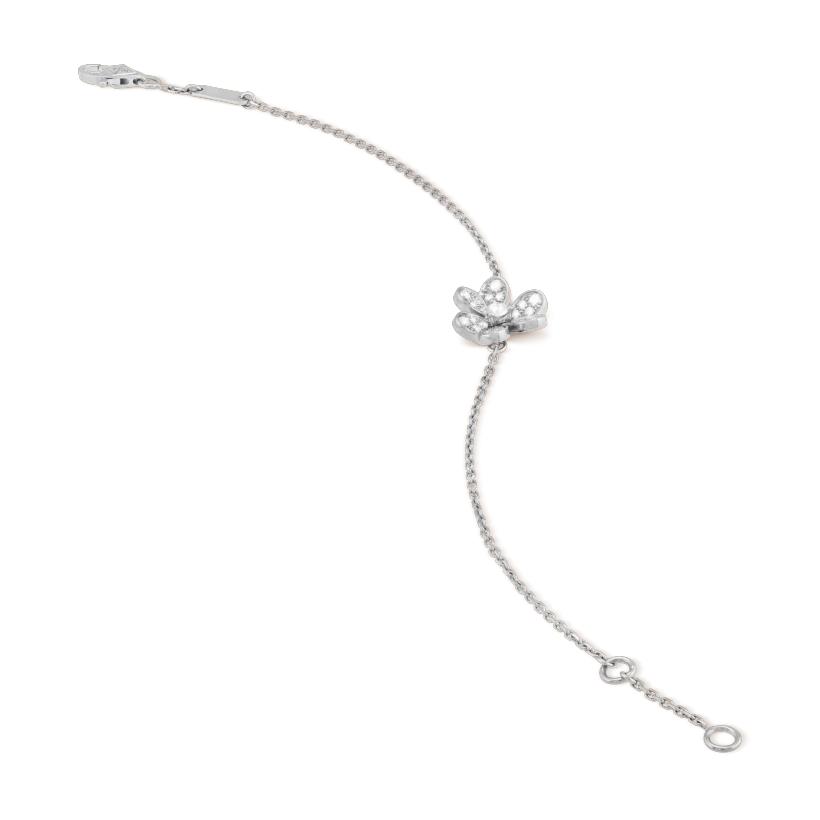 [Regalia jewelry]FRIVOLE SILVER FLOWER DIAMOND BRACELET
