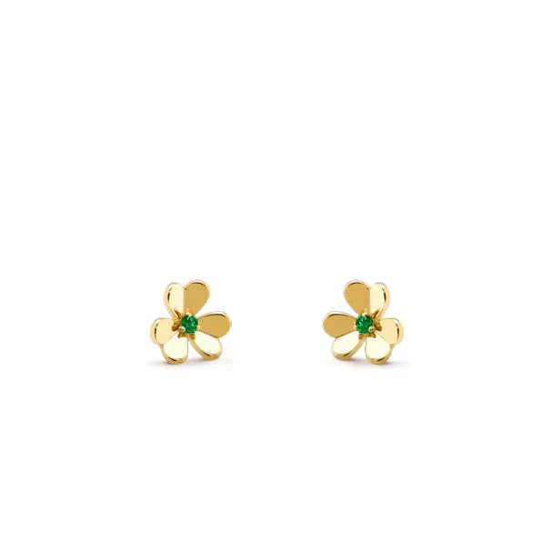 [Regalia jewelry]FRIVOLE  FLOWER MALACHITE EARRINGS