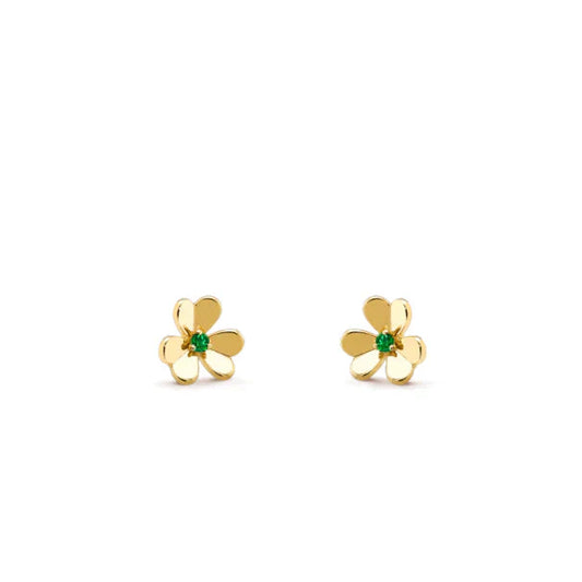 [Regalia jewelry]FRIVOLE  FLOWER MALACHITE EARRINGS