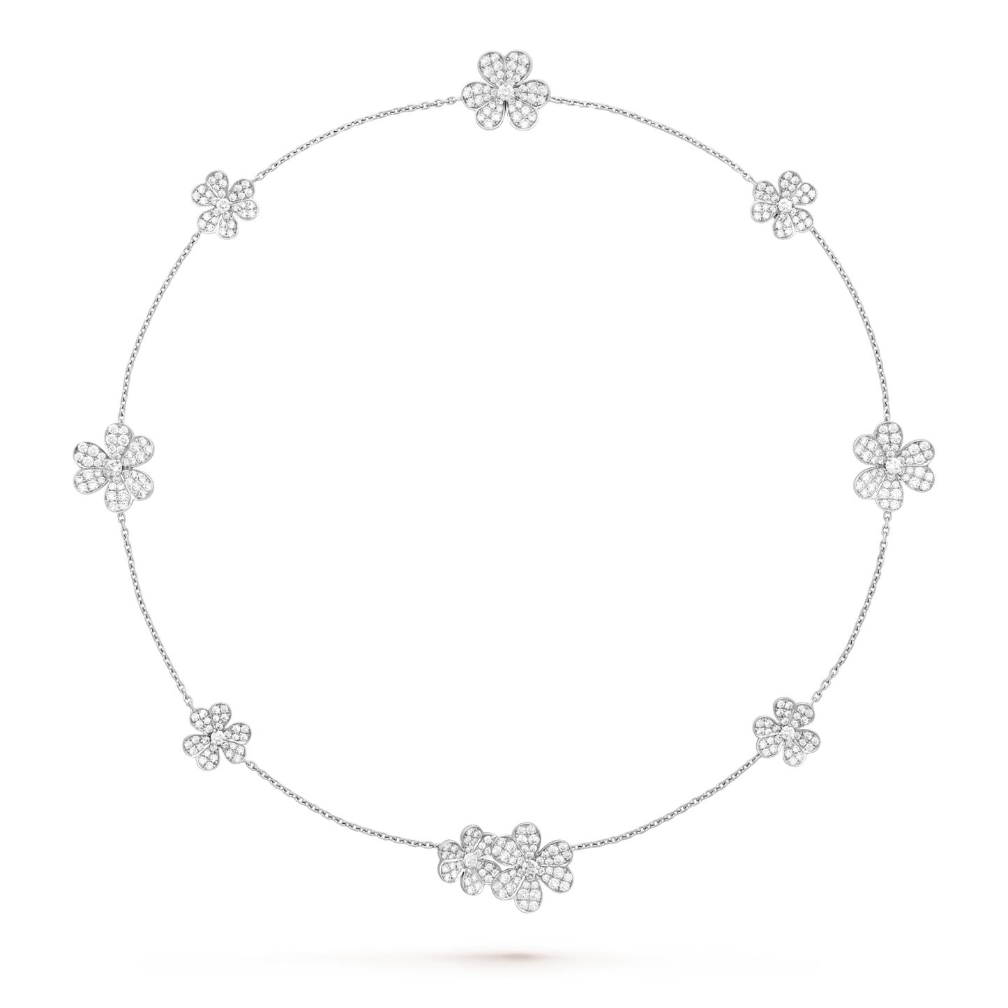 [Regalia jewelry]FRIVOLE SILVER 9 FLOWERS NECKLACE