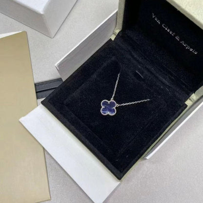 [Regalia jewelry]CLOVER 15MM PIETERSITE NECKLACE SILVER