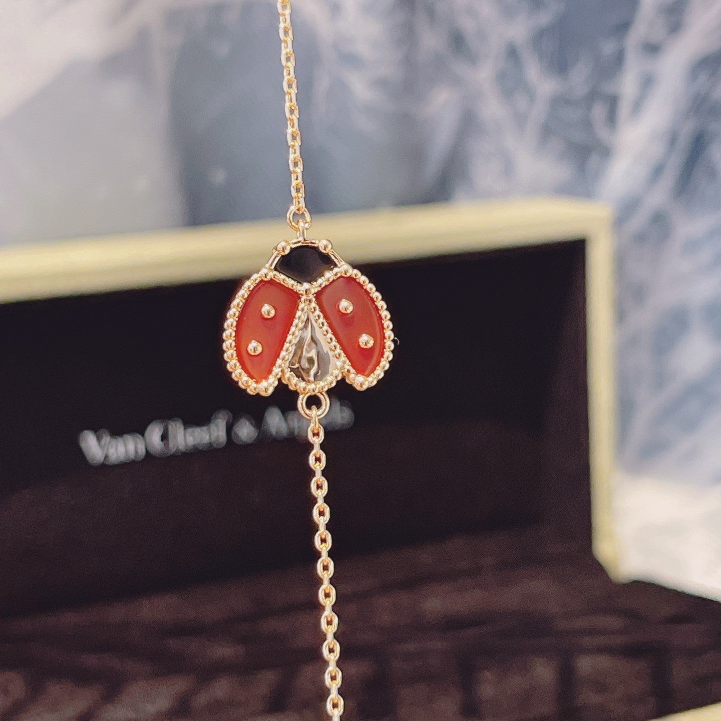 [Regalia jewelry]LUCKY SPRING 1 MOTIF PINK GOLD BRACELET