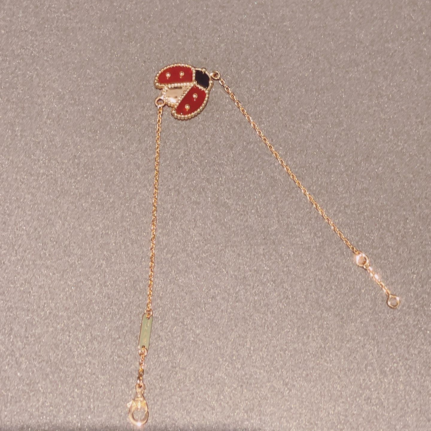 [Regalia jewelry]LUCKY SPRING 1 MOTIF PINK GOLD BRACELET